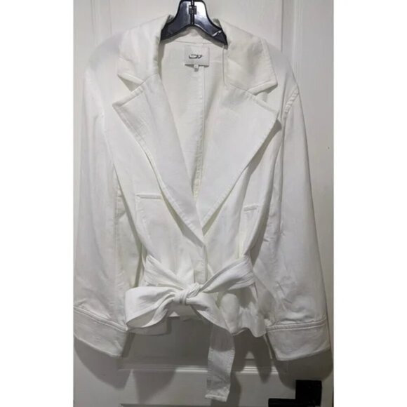 NEW Vince | Belted Cotton Blazer - Picture 4 of 10